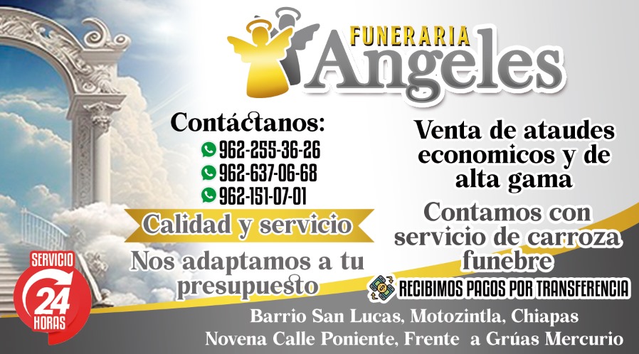 Funeraria Funeraria Angeles Novena Calle Poniente Barrio San Lucas Motozintla, Chiapas